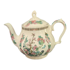 Vintage Asian Inspired Sandler England Indian Tree Floral Tea Pot