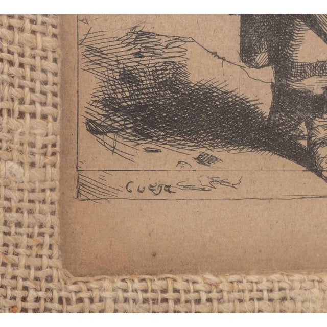 17th Century Cornelis Bega "Woman Holding a Basket" Etching For Sale - Image 5 of 7