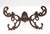 Victorian Early 20th Century Pair of Victorian Bronze Finish Cast Iron Hall Tree Hooks For Sale - Image 3 of 7