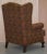 Vintage Wingback Armchair with Claw & Ball Feet and Kilim Style Upholstery For Sale - Image 17 of 18