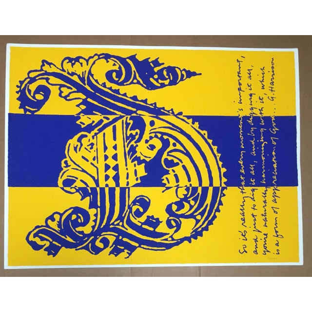 Sister Corita Kent 1968 Serigraph, Signed in Pencil: "D Is for Digging It" For Sale - Image 4 of 4