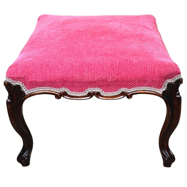 Mid 19th Century Rosewood Salon Stool, 1860 For Sale - Image 4 of 10