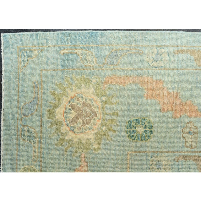 Turkish Oushak Rug 12'2" x 15'1" For Sale - Image 4 of 4