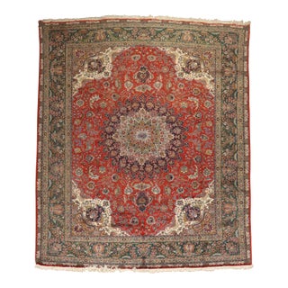 Mid 20th Century Traditional Persian Tabriz rug no.4082 For Sale
