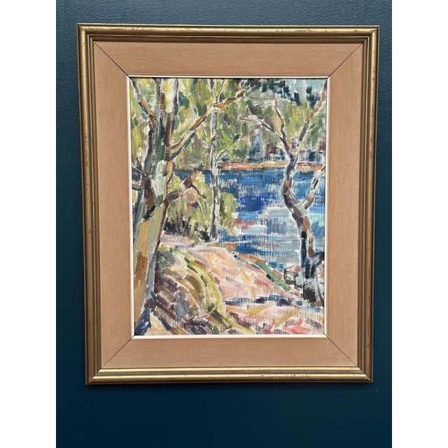 Landscape Nature, 1950s, Oil Painting on Canvas, Framed For Sale - Image 18 of 18