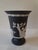 Mid-Century Modern Vintage Wedgwood Black Jasperware Footed Vase For Sale - Image 3 of 7