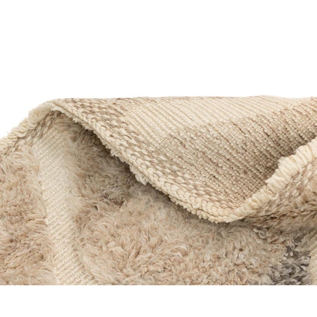 Textile Hand-Knotted Wool Premium Rug by Azele Studio For Sale - Image 7 of 11