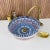 2020s Moroccan Ceramic Hand Painted Blue Ceramic Top Sink for Bathroom For Sale - Image 5 of 7