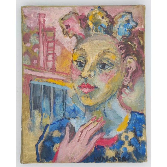 Elisabeth Walcker, Lequel choisir?, 1990s, Oil on Canvas For Sale - Image 7 of 8