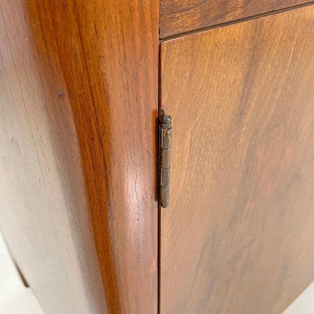 Italian Art Deco Wooden Dresser with Drawers and Transparent Glass Handles, 1940s For Sale - Image 14 of 18