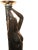 Art Deco Ebonized Plaster Nude Feminine Form Table Lamps, 1930s, Set of 2 For Sale - Image 9 of 12