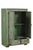 Antique Indian Painted Teakwood Small Armoire, C. 1880 For Sale - Image 4 of 5