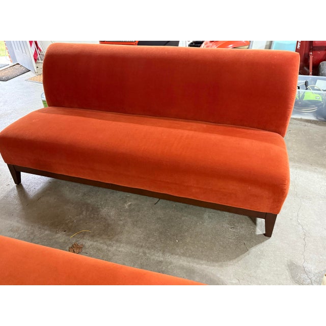 Mid 20th Century Mid 20th Mitchell Gold Armless Sofa For Sale - Image 5 of 6