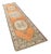 Vintage Handmade Wool Runner Rug For Sale