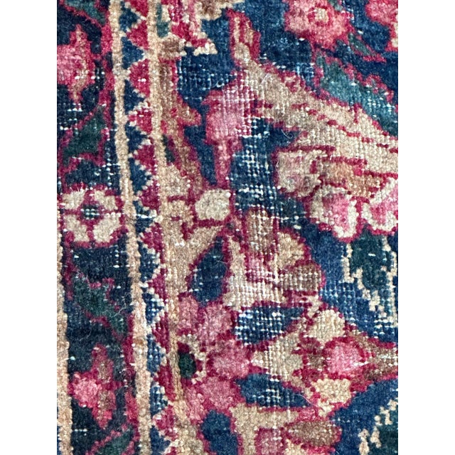 Maroon Antique Yazd Rug, 1890s For Sale - Image 8 of 18