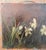 We are selling this rustic naive painting of flowers. This 19th century painting has very simply done group of daffodil...