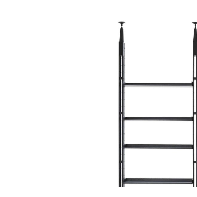 Modular Bookcase in Black Stained Ask by Franco Albini for Cassina For Sale - Image 3 of 11