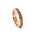 Modern Men’s David Yurman Beveled 18k Rose Gold 0.87ctw Cognac Diamonds 6mm Band Ring, Size 8 For Sale - Image 3 of 8