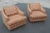 1970s Style Striped Club Chairs - a Pair For Sale - Image 9 of 12