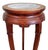 Pair Vintage Chinese Bamboo Carved Hardwood & Marble Top Plant Stand Pedestals For Sale - Image 14 of 18