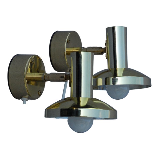 Model 295L Wall Lamps by Hans-Agne Jakobsson for Hans-Agne Jakobsson AB, 1980s, Set of 2 For Sale