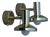 Model 295L Wall Lamps by Hans-Agne Jakobsson for Hans-Agne Jakobsson AB, 1980s, Set of 2 For Sale
