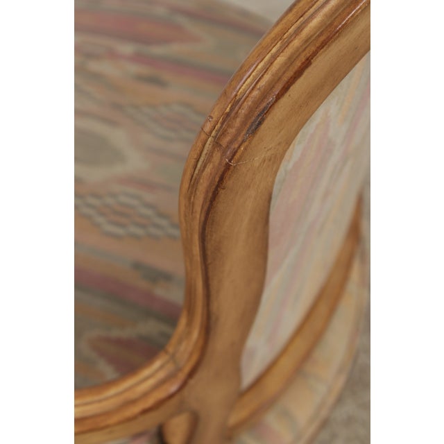 Pair MGM French Louis XV Upholstered Bergere Chairs For Sale - Image 15 of 18