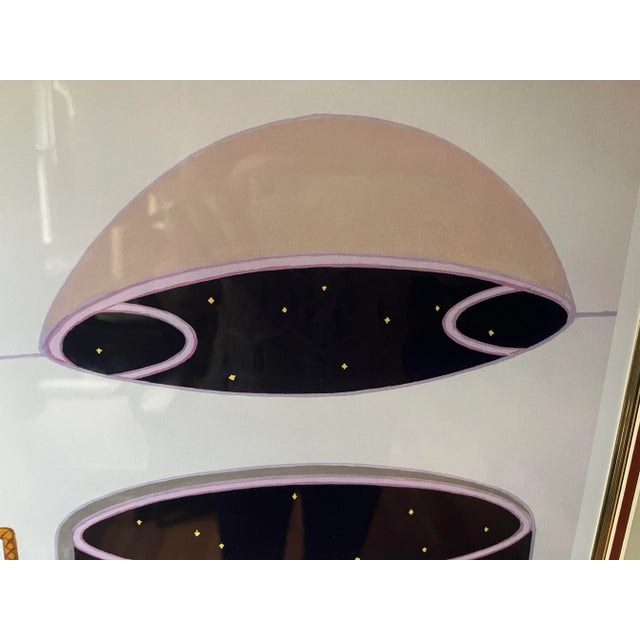 Postmodern Fanch (Francois Ledan) "Oval Lounge" Serigraph, Signed & Numbered For Sale - Image 12 of 13