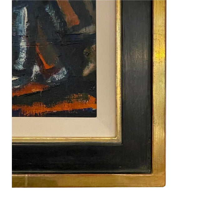 1950s Heinz Tetzner, In the Village, 1956, Oil on Canvas, Framed For Sale - Image 5 of 10