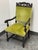 Antique Carved Wood Couples Armchairs, Pair For Sale In San Francisco - Image 6 of 12