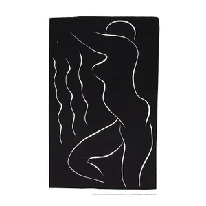 1990 Henri Matisse 'Naked in the Waves' Modernism Black & White France Offset Lithograph