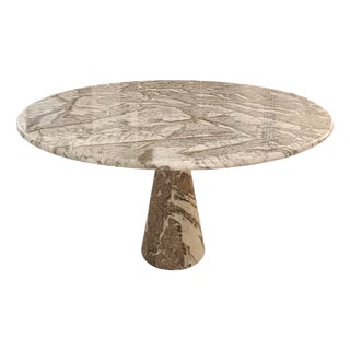 M1 Round Marble Dining Table by Angelo Mangiarotti for Skipper, Italy, 1970s For Sale