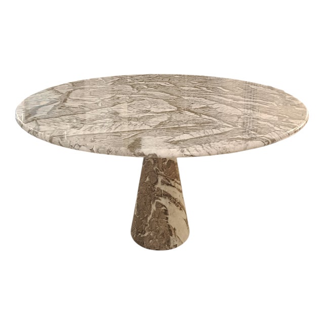 M1 Round Marble Dining Table by Angelo Mangiarotti for Skipper, Italy, 1970s For Sale