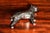Solid Metal Cast Silverplate Antique Jennings Brothers Boxer Dog Statue Sculpture Pet For Sale - Image 13 of 14