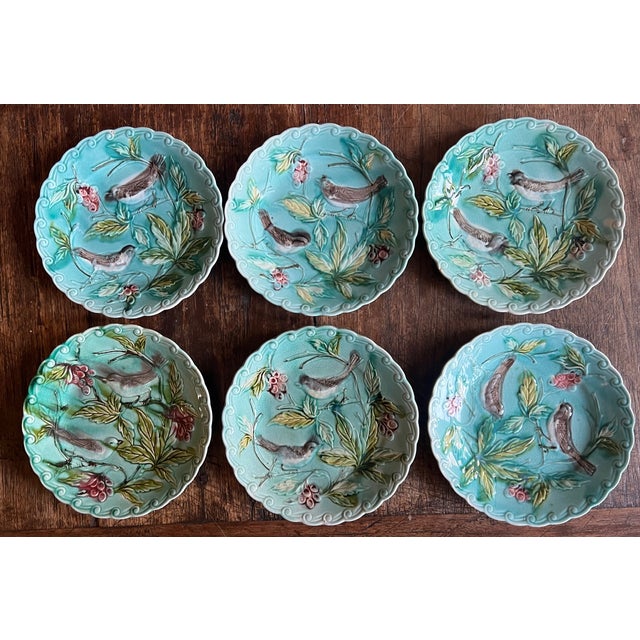 1900 - 1909 French Majolica Plate by Onnaing, C. 1900 For Sale - Image 5 of 9