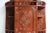 Early 20th Century Antique Folk Art Arts and Crafts Dutch Chip Carved Wall Cabinet, 1910 For Sale - Image 5 of 7