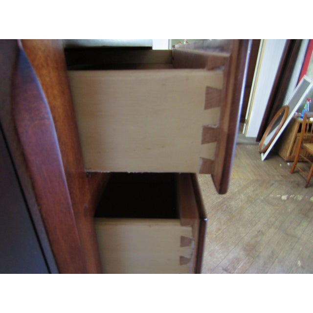 Wood Williamsburg by Lane Solid Cherry Large Chest of Drawers For Sale - Image 7 of 11