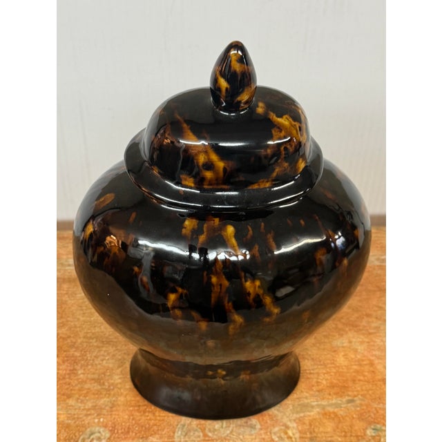 Martino Interiors Glazed Ceramic Temple Jar For Sale In San Francisco - Image 6 of 12
