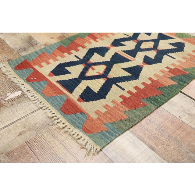 Vintage Persian Shiraz Kilim Rug - 02'01 X 02'10 For Sale In Dallas - Image 6 of 9