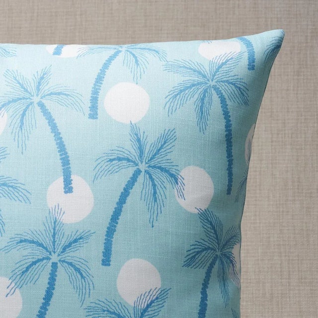 This pillow features Clarabella Palm Indoor/Outdoor with a knife edge finish. Based on an artisanal hand block pattern by...
