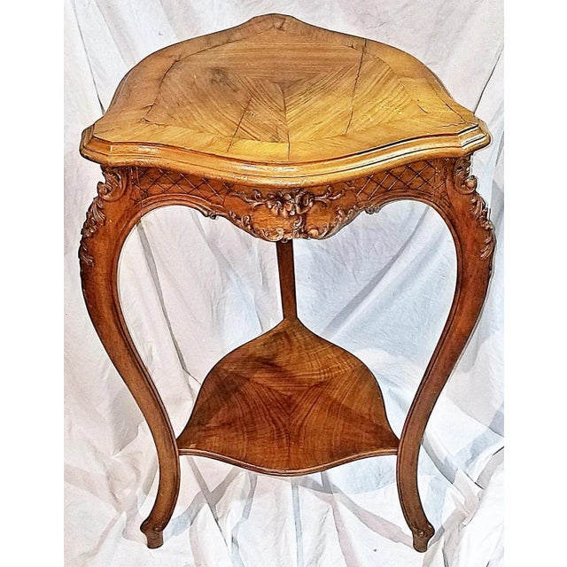 French Country Late 19th Century French Country Louis XV Style Pedestal Plant Stand For Sale - Image 3 of 8