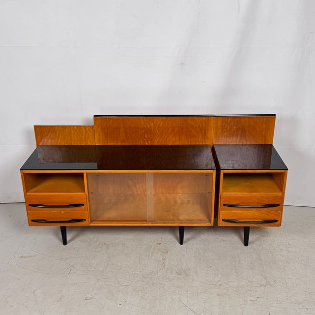 Wood Modular Sideboard from Up Závody, 1960s For Sale - Image 7 of 8