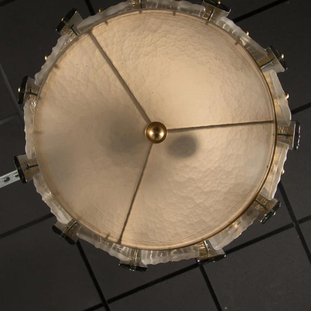 Large Murano Piastra Glass Pendant or Lantern For Sale - Image 9 of 11