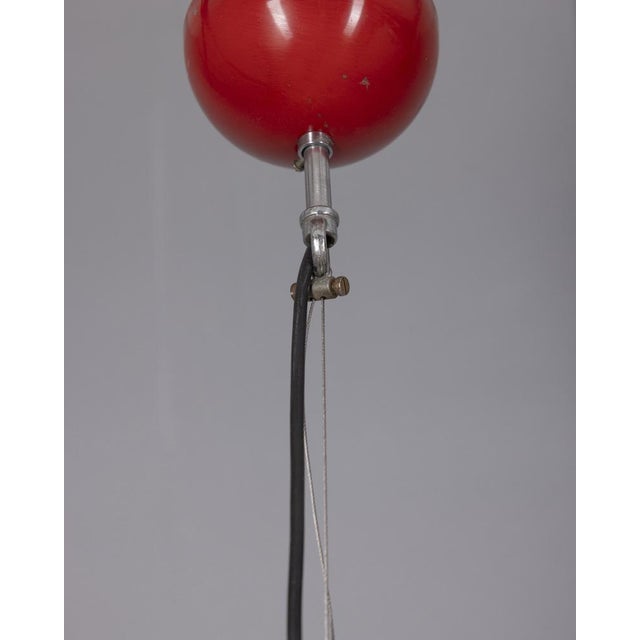 Red Vintage Arianna Pendant Lamp in Glass and Metal by Piero Brombin for Artemide, 1970s For Sale - Image 8 of 9