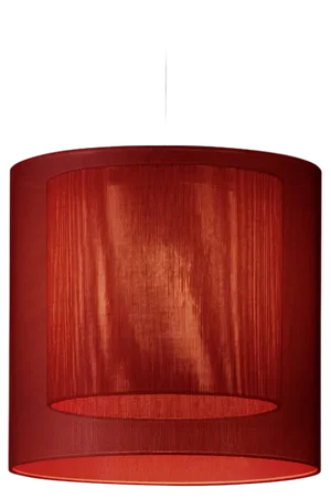 Red Moaré MS Pendant Lamp by Antoni Arola