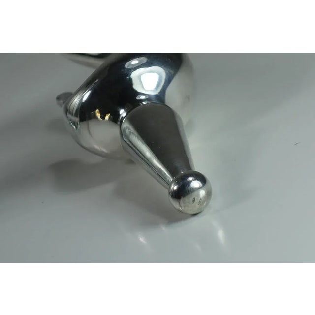 1980s Vintage Crystal Bottle with 925 Silver by Del Conte For Sale - Image 5 of 7