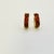 Metal 1980s Vintage Boho Chic Baltic Amber & Gold Tone Hoop Pierced Earrings - A Pair For Sale - Image 7 of 12