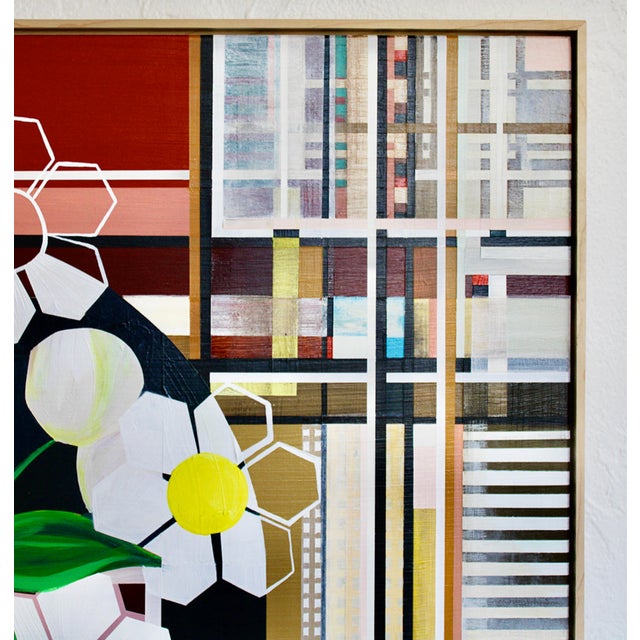 2020s Contemporary Painting "Floral Woven" by Mary Crane Nutter For Sale - Image 5 of 5