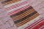 1960s Turkish Traditional Hand-Knotted Striped Design Runner For Sale - Image 4 of 11