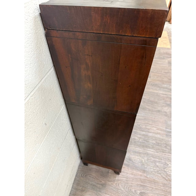 Traditional Antique Macey Barrister Bookcase Lawyer Bookcase For Sale - Image 3 of 18